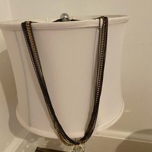 Black and gold costume necklace